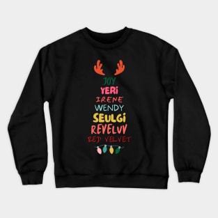 Christmas Tree Red Velvet Crewneck Sweatshirt